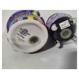 Fitz & Floyd Kitty Witches Salt & Pepper Shakers + Three Halloween Porcelain Candy Dishes