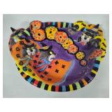 Fitz & Floyd Large Kitty Witches Candy Dish