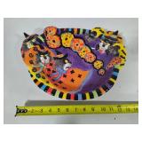 Fitz & Floyd Large Kitty Witches Candy Dish