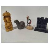 Assorted Small Carved & Decor Pieces