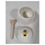 Small Honeycomb Honey Pot