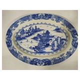 Blue Willow Pattern Chinoiserie Inspired Platter