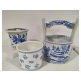Blue & White Planters