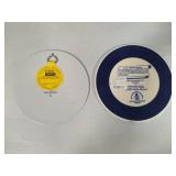 Assorted Blue & White Plates, Coaster, Trivets, etc