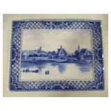 Assorted Blue & White Plates, Coaster, Trivets, etc