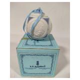 Lladro 1988 VIntage Round Ball Christmas & Flat Tree Ornamets w/Box