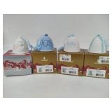 Lladro 2006, 2008, 2009 and 2010 Bell Christmas Ornaments w/Box