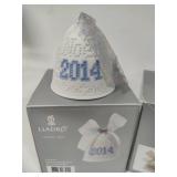 Lladro 2014 (x2), 2016 & 2017 Bell Christmas Ornaments w/Box