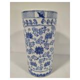 XL Blue & White Floor Vase