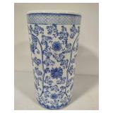 XL Blue & White Floor Vase