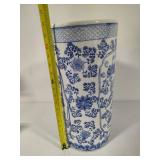 XL Blue & White Floor Vase