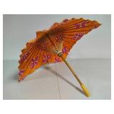 Japanese Square Paper Parisol w/Wood Handle