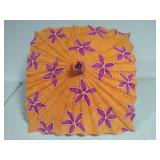 Japanese Square Paper Parisol w/Wood Handle