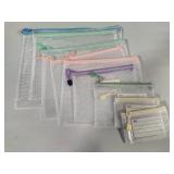 Lot of Assorted Mesh Zipper Bags