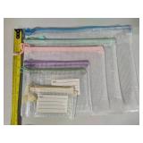 Lot of Assorted Mesh Zipper Bags
