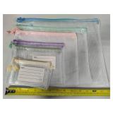 Lot of Assorted Mesh Zipper Bags