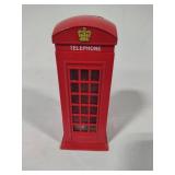 Vintage Metal Red Telephone Bank