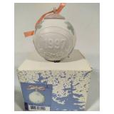 Lladro 1992, 1993 & 1997 Round Ball Christmas Ornaments w/Box