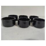 Six Bodum Black Stoneware Ramekins *New in Box*