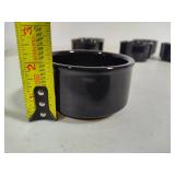 Six Bodum Black Stoneware Ramekins *New in Box*