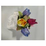 Aynsley England Hand Painted Bone China Tulip Bouquet