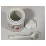 Chicken Condiment Jar w/Spoon