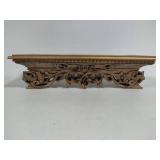 Gold Resin Scroll Ornate Wall Shelf