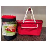 Canvas Picnic Basket Basket & Coleman Travel Dog Bed