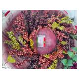 Berry & Floral Wreaths w/Wreath Box Storage Containers