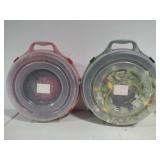 Berry & Floral Wreaths w/Wreath Box Storage Containers