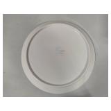Varages White Porcelain Divided Plates