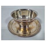 Towle Silver Plated Gravy Bowl & Two Side Bowls