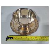 Towle Silver Plated Gravy Bowl & Two Side Bowls