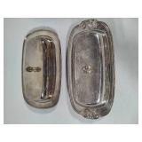 Silver Plated Relish Trays & Butter Dishes