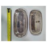 Silver Plated Relish Trays & Butter Dishes