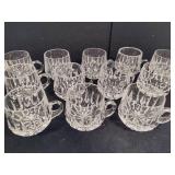Gorham Crystal Coffee Mugs (12)
