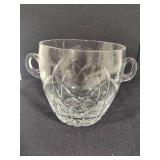 Crystal Ice Bucket w/Five Cordial Glasses