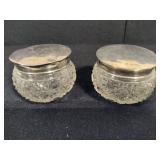Trinket Boxes w/Sterling Lids + Lappas Crystal