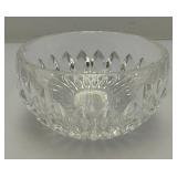 Vintage Crystal And Glass Items Including Fostoria Silver Plate Overlay Divided Snack Dish And More