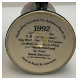 Vintage Crystal And Glass Items Including Fostoria Silver Plate Overlay Divided Snack Dish And More