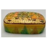 Awesome Vintage Kashmiri Hand Painted Mughal Box