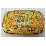 Awesome Vintage Kashmiri Hand Painted Mughal Box
