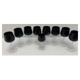 1967-74 Fostoria Precedence Onyx Wine Glasses