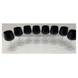 1967-74 Fostoria Precedence Onyx Wine Glasses