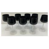 1967-74 Fostoria Precedence Onyx Wine Glasses