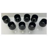 1967-74 Fostoria Precedence Onyx Wine Glasses