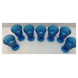 Misc. Vintage Items Including Moritake Perspective Cobalt Blue Glass Wine,Water 6.5" Goblets