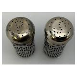 Vintage Silver Plated Colbalt Blue Salt And Pepper Shakers, Weiner Dog Spoon Rests  And more