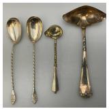 Vintage Silver Plated Colbalt Blue Salt And Pepper Shakers, Weiner Dog Spoon Rests  And more