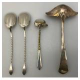 Vintage Silver Plated Colbalt Blue Salt And Pepper Shakers, Weiner Dog Spoon Rests  And more